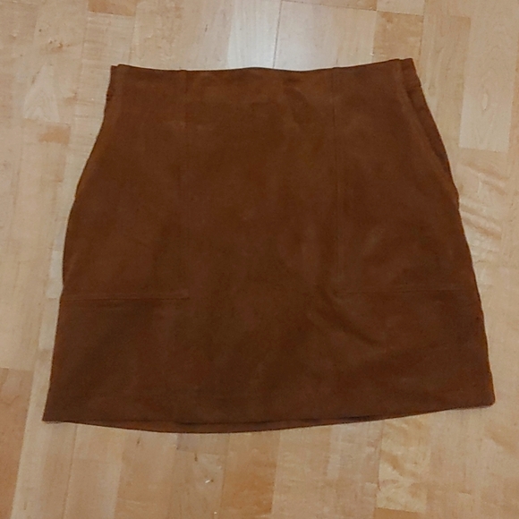 Banana Republic Dresses & Skirts - Brown Suade Banana Republic Skirt